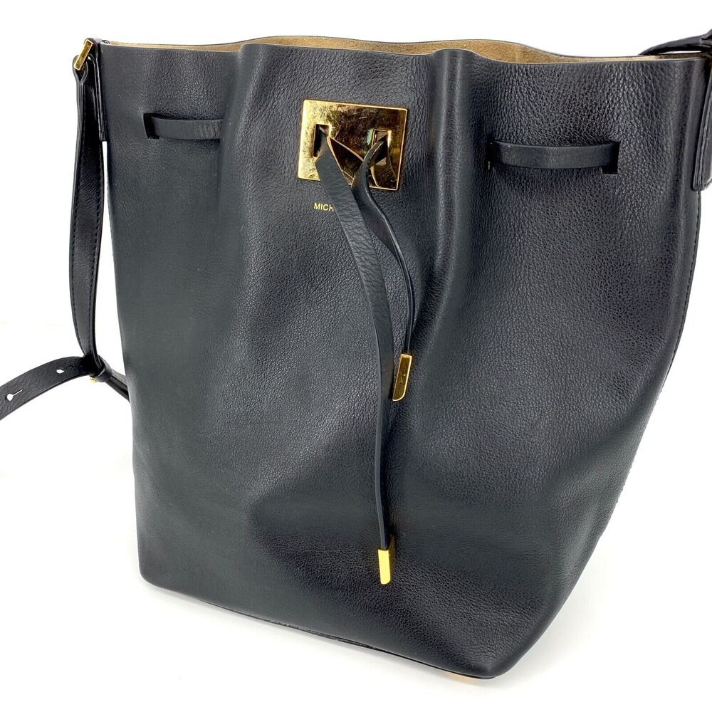 Michael Kors Collection Miranda Medium Bucket Bag Black